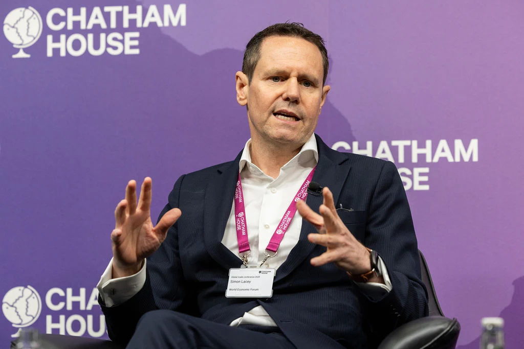 Simon Lacey speaking at Chatham House